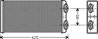 Ava Quality Cooling MNA6029 - Теплообменник, отопление салона unicars.by