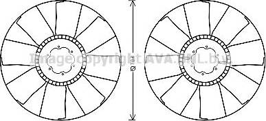 Ava Quality Cooling MNC084 - Крыльчатка вентилятора, охлаждение двигателя unicars.by