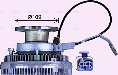 Ava Quality Cooling MNC105 - Сцепление, вентилятор радиатора unicars.by