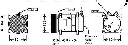 Ava Quality Cooling MN K048 - Компрессор кондиционера unicars.by