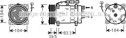 Ava Quality Cooling MNK047 - Компрессор кондиционера unicars.by