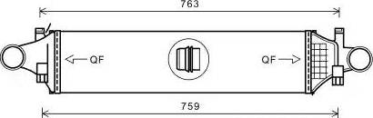 Ava Quality Cooling MS4659 - Интеркулер, теплообменник турбины unicars.by