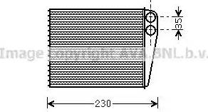 Ava Quality Cooling MS 6465 - Теплообменник, отопление салона unicars.by