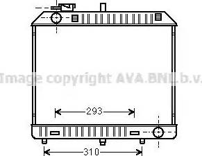 Ava Quality Cooling MS 2127 - Радиатор, охлаждение двигателя unicars.by