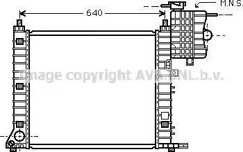 Ava Quality Cooling MS 2349 - Радиатор, охлаждение двигателя unicars.by