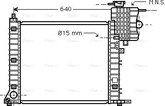 Ava Quality Cooling MS 2336 - Радиатор, охлаждение двигателя unicars.by