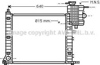 Ava Quality Cooling MS 2264 - Радиатор, охлаждение двигателя unicars.by