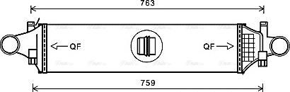 Ava Quality Cooling MSA4659 - Интеркулер, теплообменник турбины unicars.by