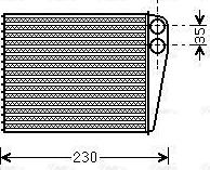 Ava Quality Cooling MSA6465 - Теплообменник, отопление салона unicars.by