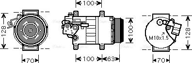 Ava Quality Cooling MS K404 - Компрессор кондиционера unicars.by