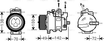 Ava Quality Cooling MSAK566 - Компрессор кондиционера unicars.by