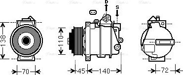 Ava Quality Cooling MSAK568 - Компрессор кондиционера unicars.by