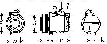 Ava Quality Cooling MSAK567 - Компрессор кондиционера unicars.by