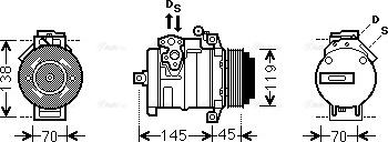 Ava Quality Cooling MSAK530 - Компрессор кондиционера unicars.by