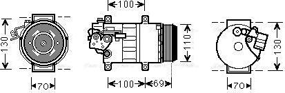 Ava Quality Cooling MSAK576 - Компрессор кондиционера unicars.by