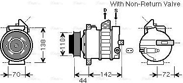 Ava Quality Cooling MSAK573 - Компрессор кондиционера unicars.by