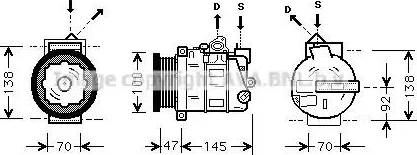 Ava Quality Cooling MSAK390 - Компрессор кондиционера unicars.by