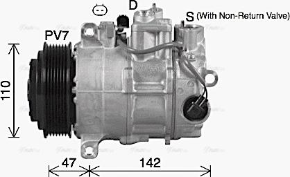 Ava Quality Cooling MSAK748 - Компрессор кондиционера unicars.by