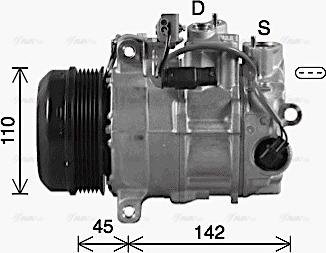 Ava Quality Cooling MSAK742 - Компрессор кондиционера unicars.by