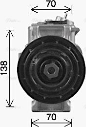 Ava Quality Cooling MSAK755 - Компрессор кондиционера unicars.by