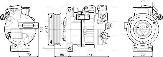 Ava Quality Cooling MSAK786 - Компрессор кондиционера unicars.by