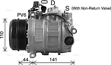 Ava Quality Cooling MSAK738 - Компрессор кондиционера unicars.by