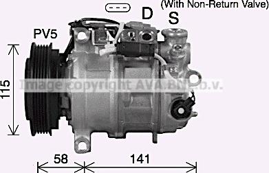 Ava Quality Cooling MSK772 - Компрессор кондиционера unicars.by