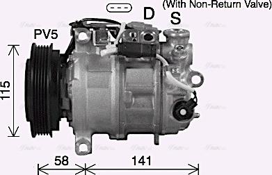 Ava Quality Cooling MSAK772 - Компрессор кондиционера unicars.by