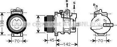 Ava Quality Cooling MS K430 - Компрессор кондиционера unicars.by