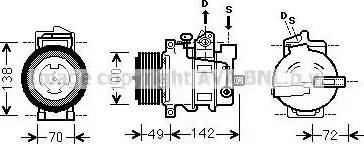 Ava Quality Cooling MSK566 - Компрессор кондиционера unicars.by