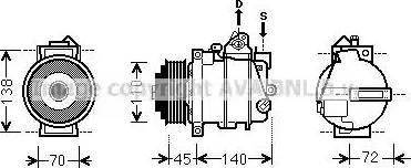 Ava Quality Cooling MSK561 - Компрессор кондиционера unicars.by