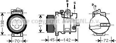 Ava Quality Cooling MSK570 - Компрессор кондиционера unicars.by