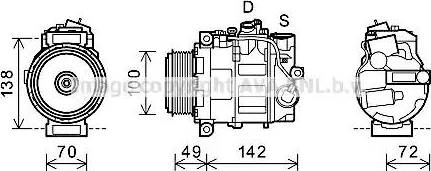 Ava Quality Cooling MSK602 - Компрессор кондиционера unicars.by