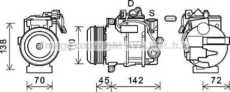 Ava Quality Cooling MSK683 - Компрессор кондиционера unicars.by