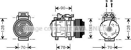 Ava Quality Cooling MS K052 - Компрессор кондиционера unicars.by