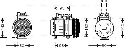 Ava Quality Cooling MS K083 - Компрессор кондиционера unicars.by