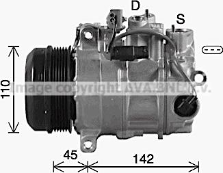 Ava Quality Cooling MSK742 - Компрессор кондиционера unicars.by