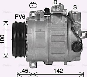 Ava Quality Cooling MSK758 - Компрессор кондиционера unicars.by