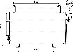 Ava Quality Cooling MZ5264D - Конденсатор кондиционера unicars.by