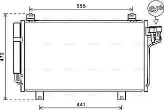 Ava Quality Cooling MZ5260D - Конденсатор кондиционера unicars.by