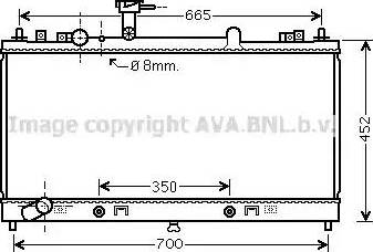 Ava Quality Cooling MZ2230 - Радиатор, охлаждение двигателя unicars.by