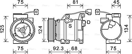 Ava Quality Cooling MZAK219 - Компрессор кондиционера unicars.by