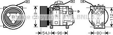 Ava Quality Cooling MZ K233 - Компрессор кондиционера unicars.by