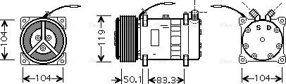 Ava Quality Cooling NHAK001 - Компрессор кондиционера unicars.by