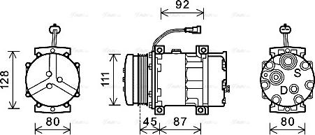 Ava Quality Cooling NHAK008 - Компрессор кондиционера unicars.by