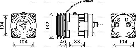 Ava Quality Cooling NHAK013 - Компрессор кондиционера unicars.by