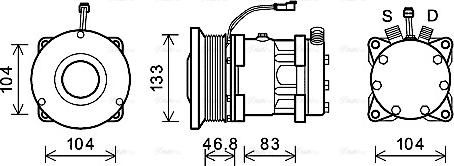 Ava Quality Cooling NHAK017 - Компрессор кондиционера unicars.by