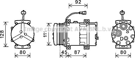 Ava Quality Cooling NHK008 - Компрессор кондиционера unicars.by