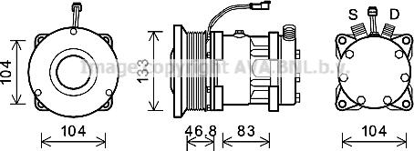 Ava Quality Cooling NHK017 - Компрессор кондиционера unicars.by