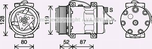 Ava Quality Cooling NHK037 - Компрессор кондиционера unicars.by